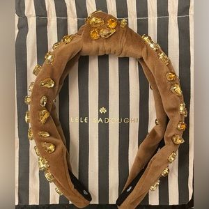Lele Sadoughi November Citrine Candy Jeweled Headband